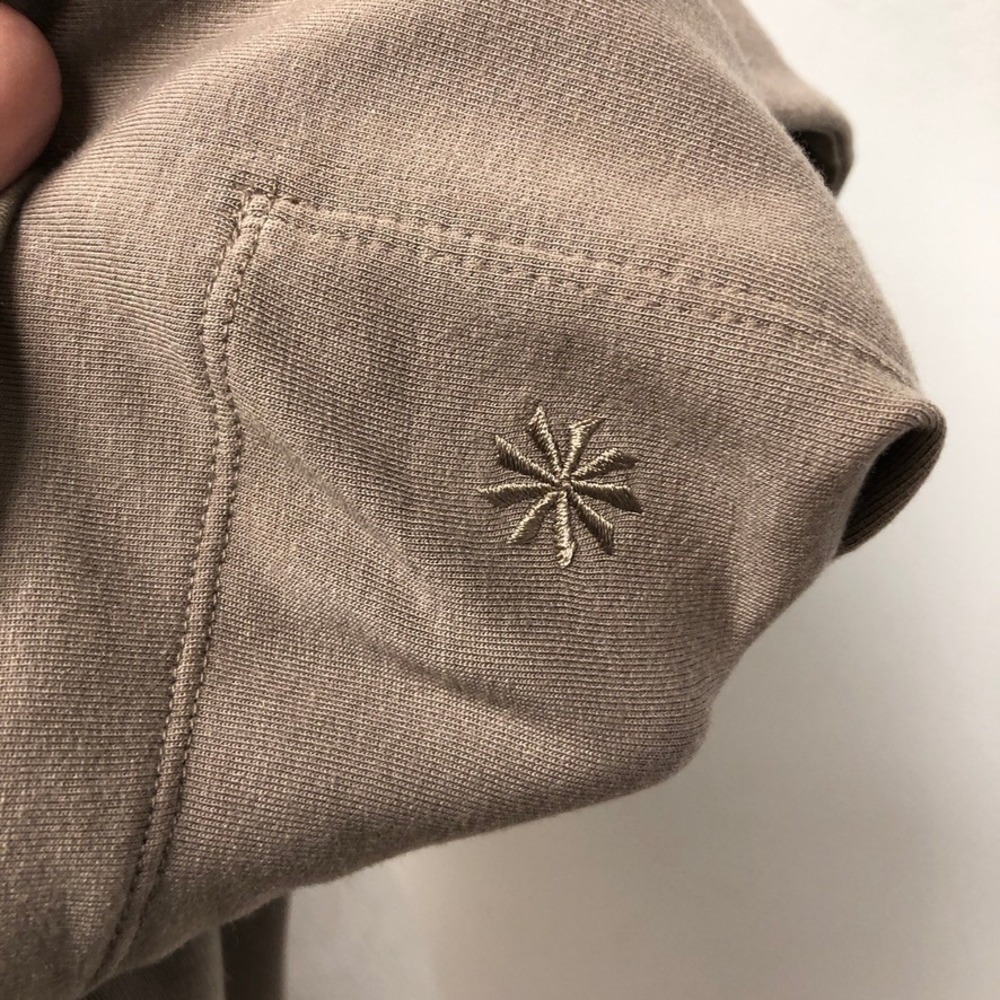 Athleta Coaster Luxe Relaunch Sweatshirt Womens Small Brown Pullover Tencel New - Picture 13 of 14